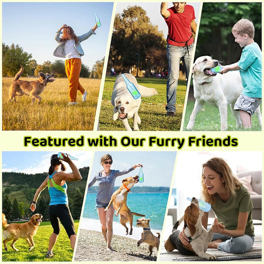 Bellevoir Beer Bottle Dog Toy with Squeaky Tennis Ball