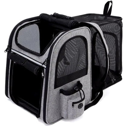 Bellevoir Portable Double Shoulder Pet Backpack – Breathable & Expandable